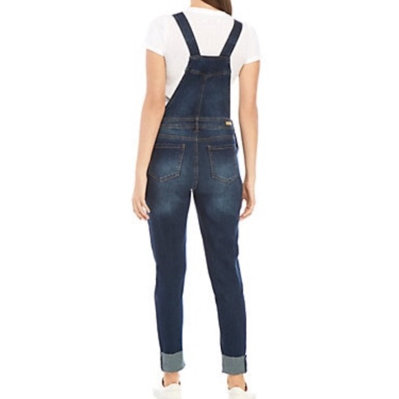 1 LEFT! NWT 💕 SKINNY DENIM JEAN OVERALLS 5/6 - Picture 2 of 6